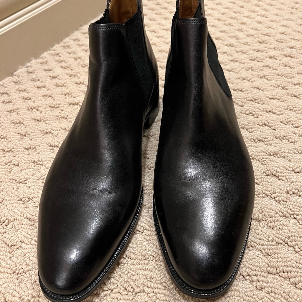 John Lobb Tudor - Black Leather Boots - 9E